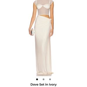 Dove Ivory Maxi Dress Set